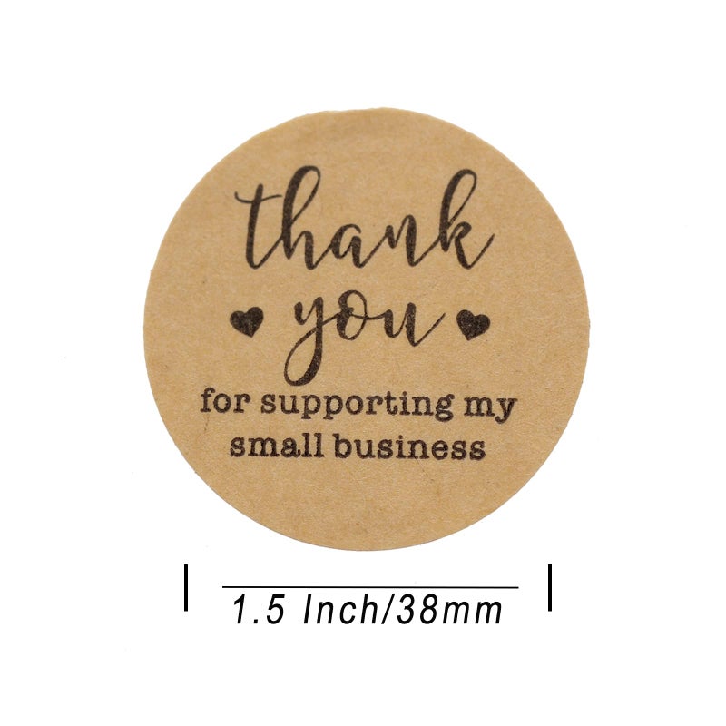 Yoget 1.5''Thank You for Supporting My Small Business Sticker, Thank You Stickers, 500 Labels Per Roll - Image 4